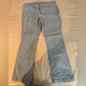 Old Navy Women's Light Gray Flare Jeans